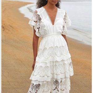 New with tags FARM Rio richelier midi dress midi dress